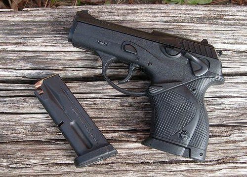 A 9mm pistol. CREDIT: JAMES CASE