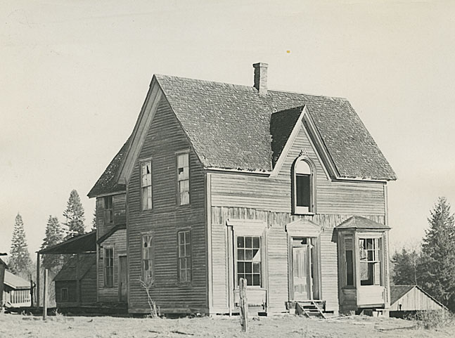 The home of William Owen Bush, son of pioneer George Bush, stood on the original Bush land claim at Tumwater, Washington.