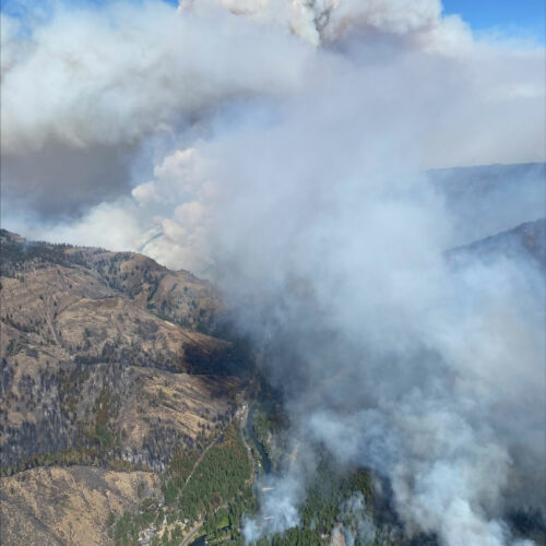 Retreat fire in-Rimrock-area, Yakima-County. (Credit: Inciweb)