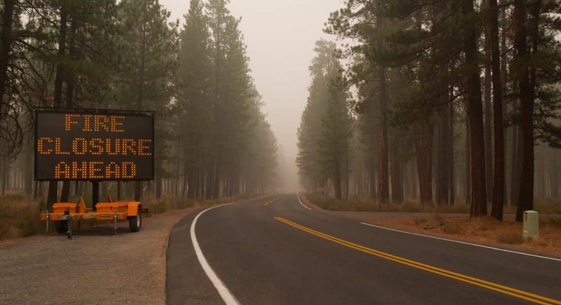 Wildfires in September 2020 burned a large swath of the Oregon Cascades. (Courtesy Oregon State University)