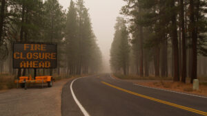 Wildfires in September 2020 burned a large swath of the Oregon Cascades. (Courtesy Oregon State University)