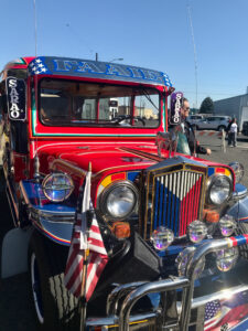 The Filipino-American Association of the Inland Empire’s Jeepney was shown during the celebration. (Credit: Johanna Bejarano / NWPB)