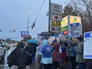 Nurses say the hospital is short-staffed, leading to them managing more patients, not getting breaks. (Credit: Lauren Gallup / NWPB)