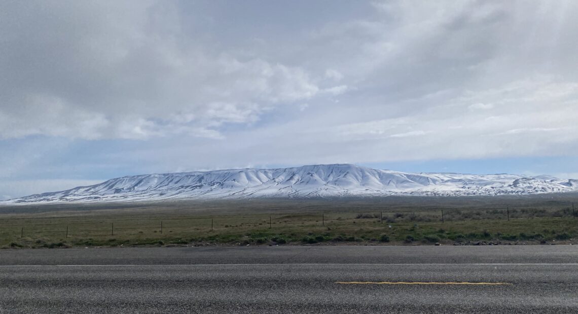 Rattlesnake Mountain on the Hanford site in 2022. The mountain is sacred to the Yakama Nation and other Northwest Indigenous tribes and bands near the Hanford site.