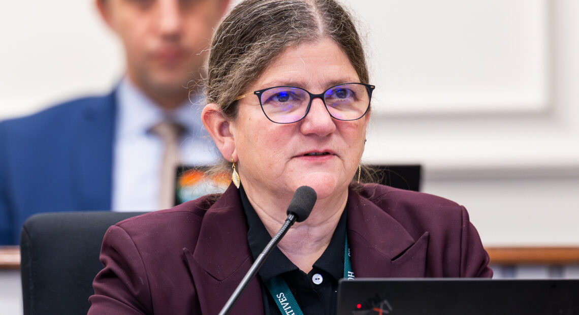 Rep. Lisa Parshley, the primary sponsor of House Bill 1622, during a meeting of the House Finance Committee on Feb. 6, 2025.