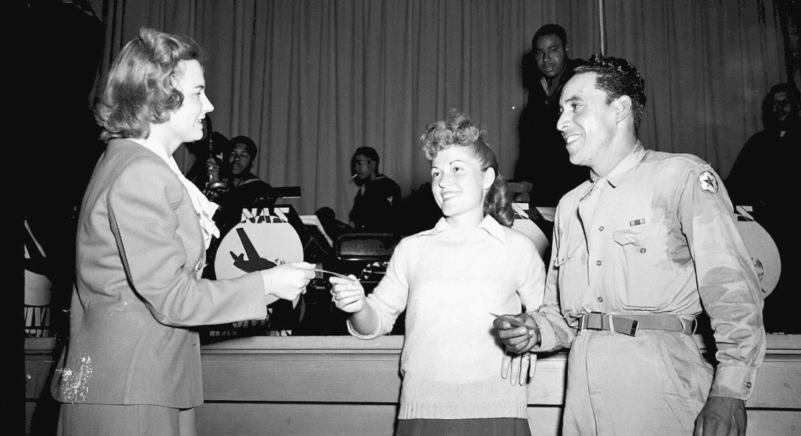 Billie Carey and Victor Valdez at a Richland dance competition, October 1944. (Credit: Courtesy REACH Museum.)