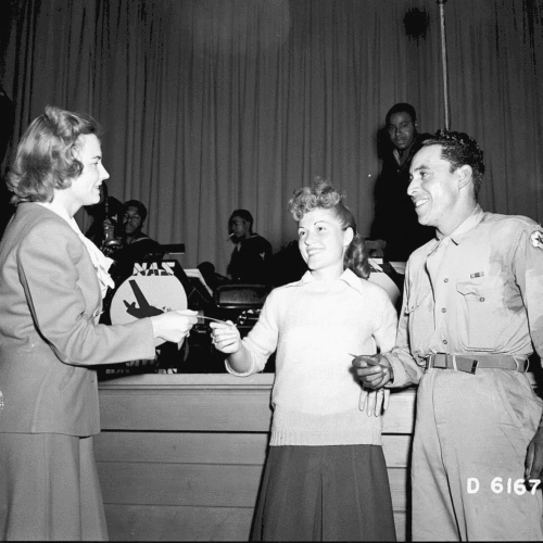 Billie Carey and Victor Valdez at a Richland dance competition, October 1944. (Credit: Courtesy REACH Museum.)