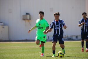 Chris Aquino, left, playing with FC Juarez Under-23.